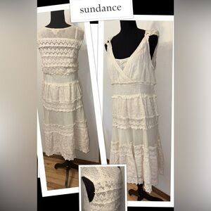 Sundance Cream Lace Midi Dress